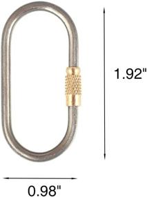 img 3 attached to Титановый брелок CGMJ для рюкзака Carabiner