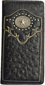 img 4 attached to Western Wallets Leather Bi Fold Cowboy