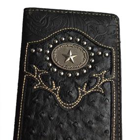 img 3 attached to Western Wallets Leather Bi Fold Cowboy