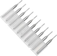 🔩 pack of 10 tungsten carbide pcb cnc end mill engraving bits for milling machines - 1.0mm logo