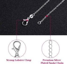 img 2 attached to 📿 Selizo 30 Pack Silver Plated Necklace Chains Bulk - High-Quality 1.2 mm Cable Chain Charms for Jewelry Making, 18 Inches