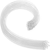 📿 selizo 30 pack silver plated necklace chains bulk - high-quality 1.2 mm cable chain charms for jewelry making, 18 inches logo