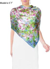 img 3 attached to Dahlia Womens Square Printemps Giverny Women's Accessories