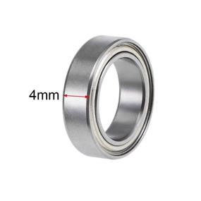 img 2 attached to Uxcell 6700ZZ Groove Bearings Shielded