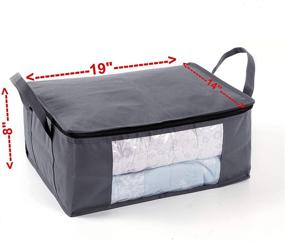 img 3 attached to 🗄️ Efficient Closet Storage Solution: ABO Gear 3pc Pack Storage Bins, Bags, and Organizers