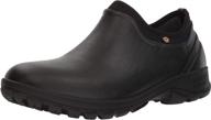 👞 top-rated bogs men's sauvie slip black shoes: quality and style combined logo