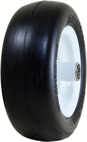 img 4 attached to ⛔️ Marathon Flat Free Lawnmower Tire: 11x4.00-5", 5" Hub, 1/2" Bearings - No More Flat Tires!