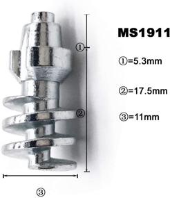 img 3 attached to 🚜 Маррикей 100 шт. Карбидные наконечники из стали для шипов на снеговые шины для погрузчиков, тракторов, грузовиков - аксессуары для антискользящих шин MS1911