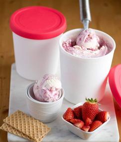 img 2 attached to 🍨 Set of 2 Ice Cream Freezer Storage Containers by StarPack Home with Silicone Lids