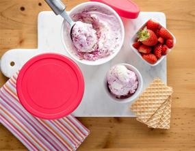 img 1 attached to 🍨 Set of 2 Ice Cream Freezer Storage Containers by StarPack Home with Silicone Lids