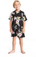 🌺 hibiscus cabana hawaiian shirt shorts boys' clothing sets logo