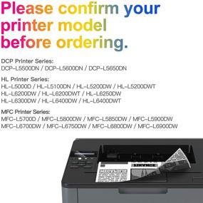 img 3 attached to 🖨️ Uniwork Compatible Toner Cartridge Replacement for Brother TN850 TN 850 TN-850 TN820 - Compatible with Laserjet HL-L6200DW HL-L6200DWT MFC-L5900DW MFC-L5700DW MFC-L6800DW HL-L5200DW Printers - Tray 2 - High Yield - Black