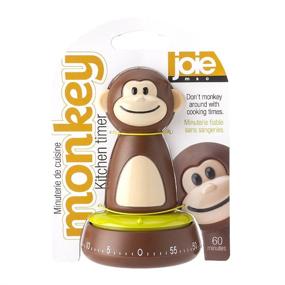 img 1 attached to 🐵 60-Minute Mechanical Joie Monkey Kitchen Timer, Compact 4" x 2.5