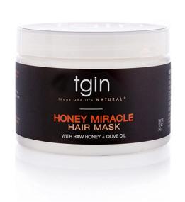 img 3 attached to TGIN Raw Honey & Olive Oil Hair Mask Deep Conditioner - 12 Oz - for Natural, Dry, and Curly Hair