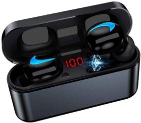 img 4 attached to 🎧 HBQ-Q32 Wireless Earbuds: Bluetooth 5.0 TWS Stereo Earphones with 90H Playtime, Sweatproof & 1500mAh Charging Case for iPhone and HUAWEI