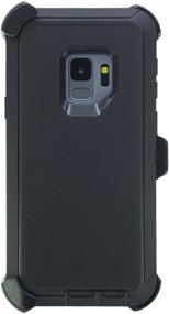 img 4 attached to 📱 WallSkiN Turtle Series Galaxy S9 (5.8") Belt Clip Case - 3-Layer Full Body Lifetime Protection Cover with Holster, Kickstand, Shock, Drop, Dust Proof - Black/Black - Improved SEO