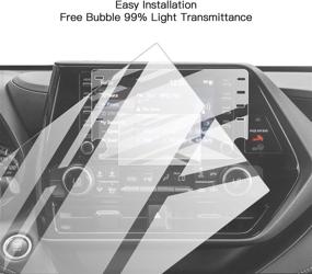 img 3 attached to 2020-2021 Highlander Navigation Display Screen Protector: Tempered Glass, 9H Hardness, 📱 Anti-Explosion & Scratch Resistant, HD Clear - Toyota GPS LCD Protective Film