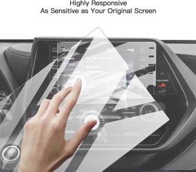img 2 attached to 2020-2021 Highlander Navigation Display Screen Protector: Tempered Glass, 9H Hardness, 📱 Anti-Explosion & Scratch Resistant, HD Clear - Toyota GPS LCD Protective Film