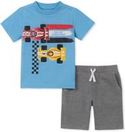 little pieces shorts boys' clothing sets by kids headquarters: comfy & stylish attire for kids! logo