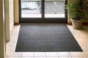 img 1 attached to 🚪 Charcoal WaterHog Fashion Mat - Commercial-Grade Indoor/Outdoor Entrance Mat with Fabric Border | Quick Drying, Stain Resistant Door Mat (3' x 4')