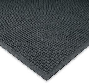 img 2 attached to 🚪 Charcoal WaterHog Fashion Mat - Commercial-Grade Indoor/Outdoor Entrance Mat with Fabric Border | Quick Drying, Stain Resistant Door Mat (3' x 4')