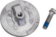 🔒 high-quality quicksilver 76214q5 aluminum anode plate - perfect fit for mercury mariner force and mercruiser: prevent anti-ventilation plate damage логотип