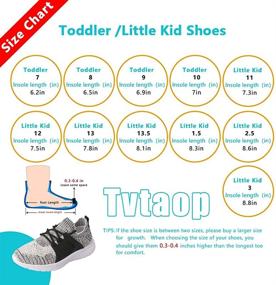 img 3 attached to 👟 TVTAOP Toddler Shoes - Boys Girls Athletic Running Slip-on Sneakers Tennis Shoes (Kids/Toddler/Little Kid)