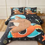 namoxpa comforter smiling astronaut planets decorative logo