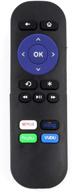 zdalamit replacement ir remote control for roku players (1, 2, 3, 4) - hd, lt, xs, xd, express; not compatible with roku stick, roku tv; excludes headphone, game, voice search logo