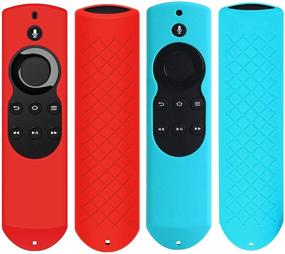 img 4 attached to 📱 2 Pack Remote Cover for Fire TV and Fire TV Stick (1st Generation) - Auswaur Silicone Protective Case for Fire TV (2017 Edition) (2nd Generation) and Fire TV Stick (1st Generation) Remote Control - Red Blue