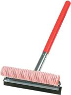 🧽 carrand 9039r deluxe metal squeegee head (10") with wood handle (20") in red logo