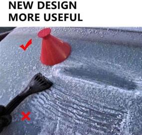 img 3 attached to 🧊 Yoruii Ice Scraper Magic Funnel: Efficient Round Windshield Cone-Shaped Snow Removal Tool for Car Windshields