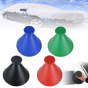 img 4 attached to 🧊 Yoruii Ice Scraper Magic Funnel: Efficient Round Windshield Cone-Shaped Snow Removal Tool for Car Windshields