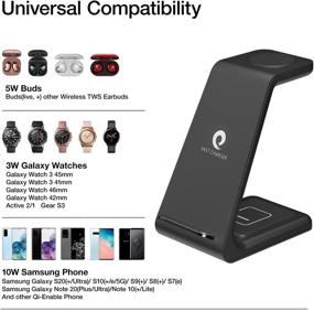 img 3 attached to Multipurpose Wireless Charger Stand Dock for Samsung devices with 18W QC Adapter Included