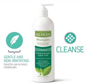 img 3 attached to 🚿 Medline Remedy Phytoplex Hydrating Cleansing Gel - No-Rinse Body Wash & Shampoo, Paraben & Sulfate-Free - Scented, 16 fl oz