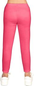 img 3 attached to 🏼 CAOMP Organic Cotton Spandex Leggings for Girls - Perfect for School and Play!