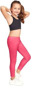 img 1 attached to 🏼 CAOMP Organic Cotton Spandex Leggings for Girls - Perfect for School and Play!