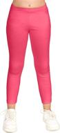 🏼 caomp organic cotton spandex leggings for girls - perfect for school and play! logo