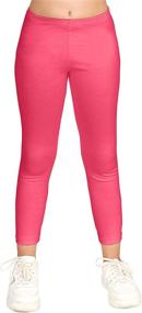 img 4 attached to 🏼 CAOMP Organic Cotton Spandex Leggings for Girls - Perfect for School and Play!