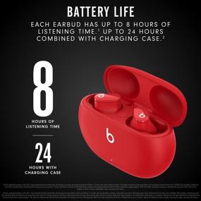 img 2 attached to 🎧 Beats Studio Buds: Cutting-Edge True Wireless Noise Cancelling Earbuds - Apple & Android Compatible, Red