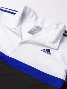 img 2 attached to Stylish adidas Boys' Colorblock Tricot Jacket: A Perfect Blend of Fashion and Functionality