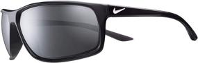 img 3 attached to 🕶️ Nike Men's Adrenaline Polarized Rectangular Sunglasses in Anthracite/White, 66mm Frame Size