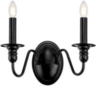 🕯️ matte black farmhouse industrial candle wall sconces - bedroom kitchen bathroom vanity lighting fixtures логотип