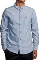 rvca oxford sleeve button pirate logo