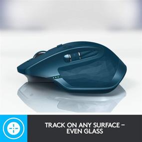 img 2 attached to Logitech MX Master 2S Wireless Mouse - Enhanced Surface Compatibility, Ultra-fast Scrolling, Ergonomic Design, USB or Bluetooth Connection, Rechargeable, Control up to 3 Apple Mac and Windows Computers - Midnight Teal