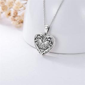 img 3 attached to Captivating Personalized Boys' Jewelry: SOULMEET Butterfly Necklace Pictures - A Perfect Keepsake!