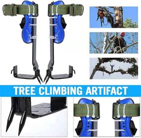 img 1 attached to ebees Tree Climbing Spikes: Durable 2 Gear Stainless Steel Climbing Gear for Trees with Safety Straps