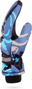 img 1 attached to 🧤 Kids Insulated Winter Ski Gloves - Waterproof & Windproof for Girls and Boys