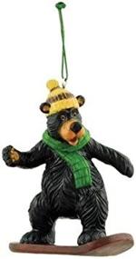 img 1 attached to Bear Snowboarding Collectible Ornament Decoration