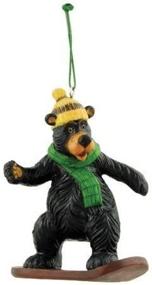 img 2 attached to Bear Snowboarding Collectible Ornament Decoration